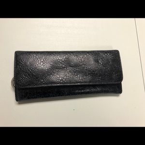 New Hobo black leather wallet